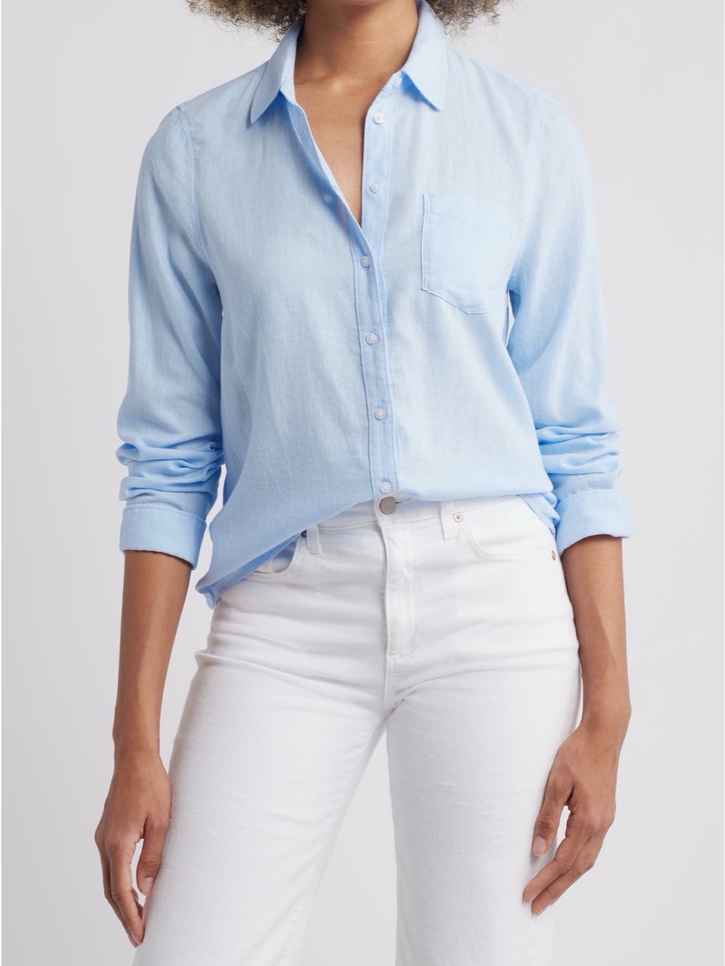 Caslon Linen Button Up Shirt